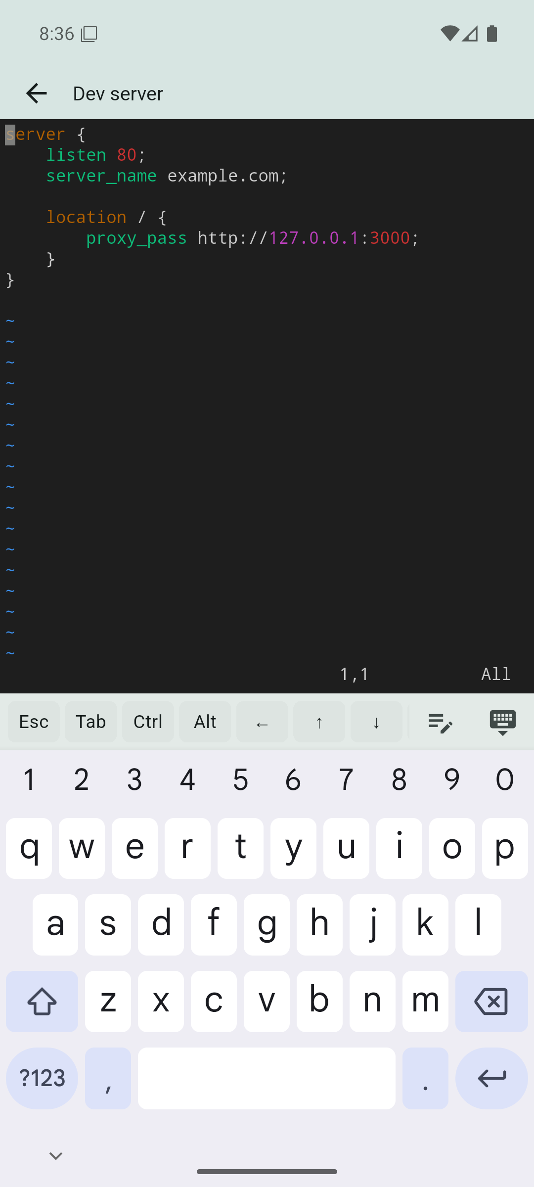 vim trong TermNest